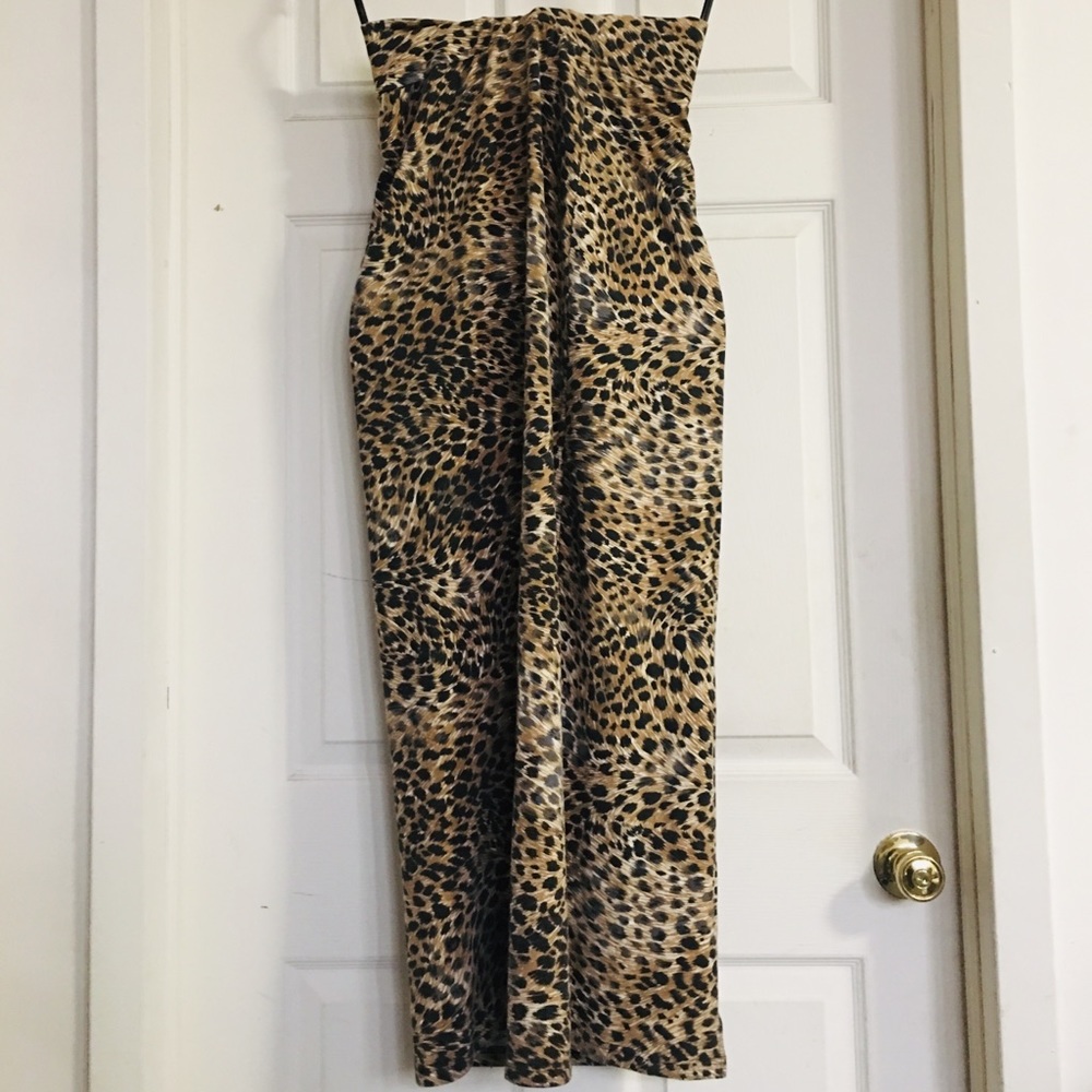 Cheetah print maxi skirt
